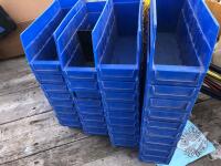 34 - 4in blue bins, K93