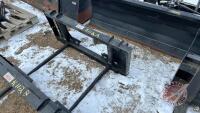 Walco 2-prong bale fork skid steer mount, K112