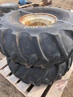 Used 16.5L-16.1S swather tires with 8 bolt rims, K111
