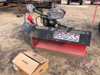 The Boss 8ft front mount truck V nose snow plow, s/n209160, K109 *** Controls - Office Shed***