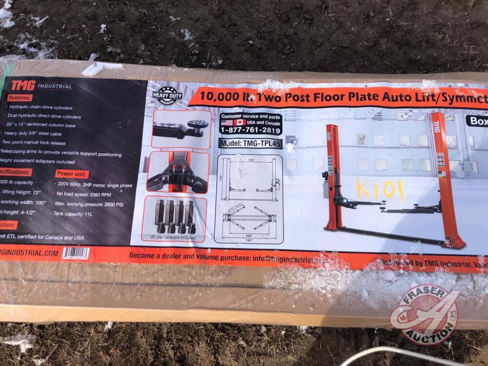 TMGTPL45 10,000Ib Two Post Auto Lift Floor Plate (Box A and B), K101
