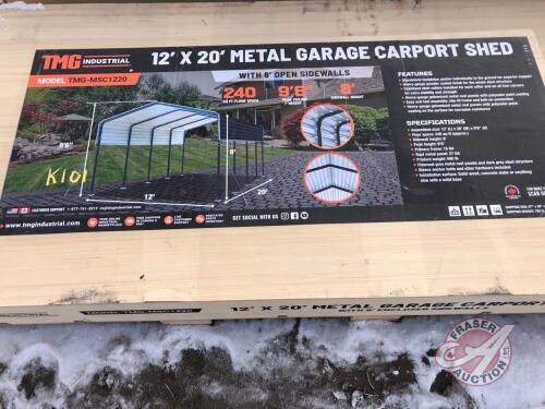 TMG-MSC1220 12 x 20ft Metal Garage Carport Shed, K101