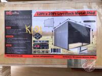 TMG-MS1220L 12 x 20ft Livestock Metal Shed, K101