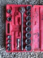 21 pce socket wrench set 3/4in drive, 7/8in-2in, K46