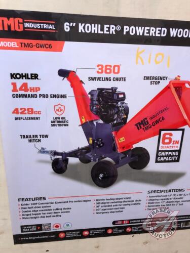 TMG-GWC6 6in Kohler Powered Wood Chipper, K101