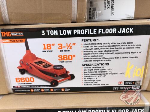 TMG-AJF03L 3 Ton Low Profile Floor Jack, K101