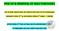 Pick-Up & Removal of purchases information