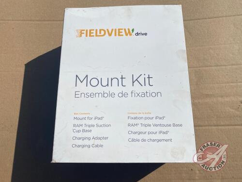 Field View drive iPad mounting kit with RAM Triple suction cup base (NEW)