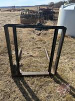 2 Prong bale fork - Mounts JD 148 loader