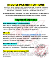 INVOICE PAYMENT OPTIONS: