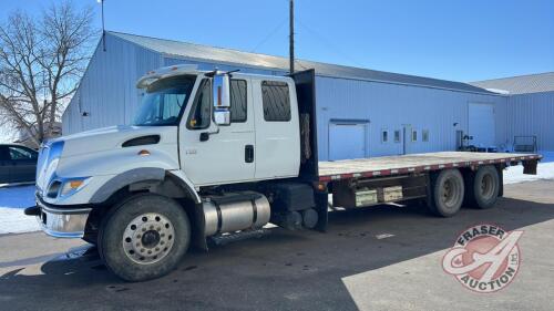 2007 IH 7500 HT570 t/a flat deck truck, 454,524 showing, VIN#1HTWNAZR77J470858, SAFETIED, - OWNER: Janeil Enterprises Inc. - SELLER: Fraser Auction ______________________________________