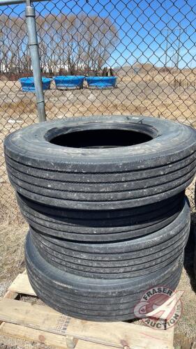 Used 11R24.5 Kapsun HS205 Heavy Truck Tires, F37