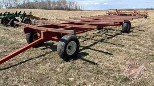 24ft x 10ft bale deck on 4-wheel wagon (Consigned by neighbour (Barry Sawchuk 204-821-0843)