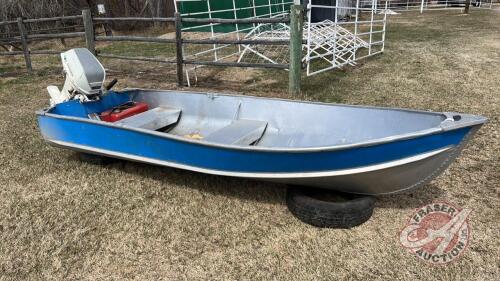 12ft aluminum boat with 6hp Viking motor