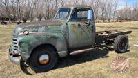 1951 Chevrolet 1430 truck with hoist, VIN# 1143311210, Owner: Gregory Holopina, Seller: Fraser Auction ___________________