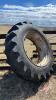 B. F. Goodrich 18.4-38 tire on White tractor dual rim with spacer