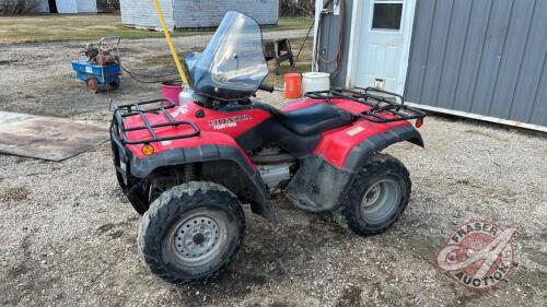 2003 Honda FourTrax TRX 350 4x4 quad, 12,610 showing, VIN# 478TE25293A301281, Owner: George P Goossen, Seller: Fraser Auction_________________________