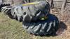 GoodYear 24.5-32 tire on JD 7720 combine rim - 2