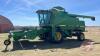 JD 9600 SP combine with JD 914 pick-up head, 6613 Eng hrs showing, 4521 Sep hrs showing, s/n657843 - 4