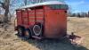 WW 12ftx5ft bumper pull tandem axle stock trailer (farm use NO registration), VIN#092988