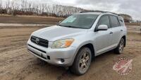 2006 Toyota Rav 4 , 270,881kms showing, VIN#JTMBD33V766015624, F44 Owner: William R Turner Seller: Fraser Auction Services Ltd. ___________________ *** TOD and Keys in office trailer*** ***Manual in Office***