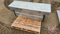 Aluminium checker plate Tool Box for Truck, F50 ***No Keys***