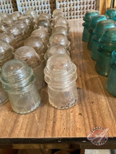 75 #16. 17 #9 clear 10#16 coloured insulators