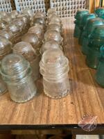 75 #16. 17 #9 clear 10#16 coloured insulators