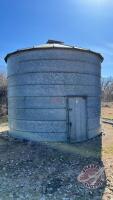 BIN #12 approx 1350 bushel bin on steel floor