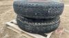 Used 8.25x20 Truck Tires w/ rims, F40 - 3