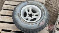 Used 31x10.50R15LT with aluminum rim,F64