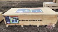 TMG-MS2119 21x19ft Metal Dbl Garage Metal Shed, F55