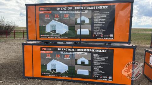 TMG-DT4041 40x40ft Dual Truss Storage Shelter (Box A and B), F55