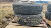 Used 295/75R22.5 trailer tires, F59