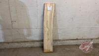 51"l x 11"w x 2"d Live Edge Cottonwood, F76