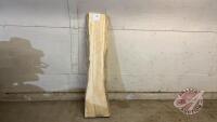 75"l x 16"w x 2.5"d Live Edge Cottonwood, F76