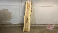 78"l x 19"w x 2.5"d Live Edge Maple Rough Cut, F76