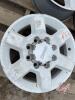 Used 18" 8 Bolt White Alum Rims for 2018 GMC 3500 w/4 hubcaps, F37 - 4