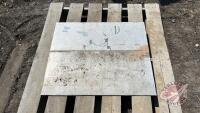 4 various sheets 3/16 thick Stainless steel flat sheet, F71