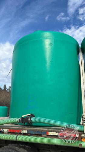 Ace Roto-Mold green poly tank approx 2500 US gal (TANK B)