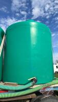 Ace Roto-Mold green poly tank approx 2500 US gal (TANK C)