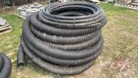 250ft Weeping Tile Hose & 100ft 1 1/4" Black Plastic Pipe, F64