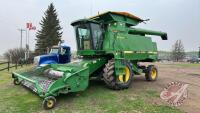 JD 9600 Maximizer Combine,5089 Engine hrs, 6667 Separating hours, s/n 631782, F109 ***Keys in office trailer, Belt / parts - Office Shed***