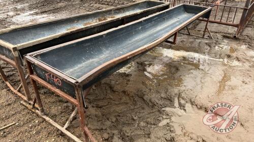 12' Steel Frame Feed Trough, F40