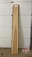 93 1/2"l x 12 1/2"w x 2"d Wild Live Edge Ash, F76