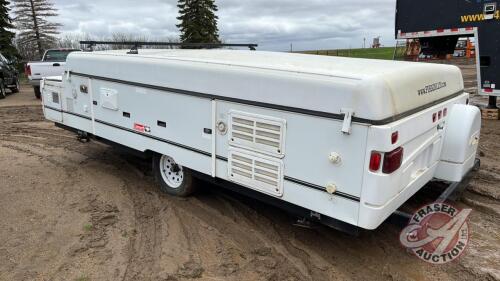 Coleman Utah Tent Trailer, F112, VIN#4CP681H1727222973, Owner: Richard A Wayte Seller: Fraser Auction ________________ *** TOD and keys in office trailer***