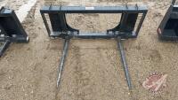 Walco skid steer quick attach bale fork, F31