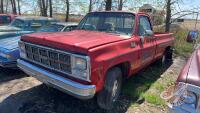 1980 GMC Sierra Grande 25, F125, VIN#TCL24A1504527, Owner: Brian C Donogh Seller: Fraser Auction _____________________ ***TOD in office trailer***