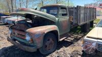 1953 Ford F500, F125, VIN#FDJ81AHQ14599 Owner: Brian C Donogh Seller: Fraser Auction _____________________ ***TOD in office trailer***