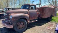 1952 Chevrolet (permanently mounted apparatus) F125, VIN#1178311260 Owner: Brian C Donogh Seller: Fraser Auction _____________________ ***TOD in office trailer***